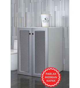 Kenzlife membran çamaşır makinesi dolabı kapaklı tatyana gribyz 90*70*60 mebran kapak suntalam gövde banyo ofis kapaklı arkalıksız