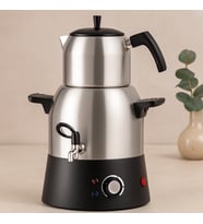 Elektrikli Semaver Çay Makinesi 3L Su Kazanı 1.1L Demlik 1000W