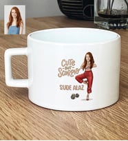 Kişiye Özel Karikatürlü Cute But Scorpio Akrep Burcu Lüks Fincan Doğum Günü Hediyesi