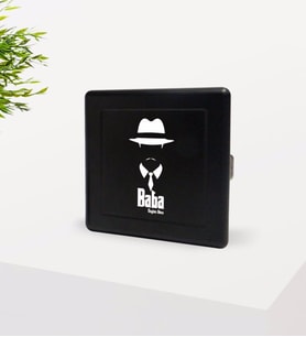 BK Gift Kişiye Özel Godfather Baba Tasarımlı Siyah Metal Sigara Tabakası-11