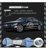 Mercedes E180 Oto Araç Kapı Koruma Fitili 5metre Parlak Gri Renk