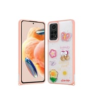 Xiaomi Redmi Note 12 Pro 4G Uyumlu Kılıf Parlayan Simli Kabartma Figürlü Zore Cevze Kapak