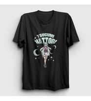Presmono Unisex Siyah Hattori Tsugumi Anime Orient T-Shirt 484960tt