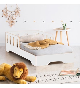 Markaawm Mdf Montessori Karyola Bebek ve Çocuk Yatağı Romantic (Beyaz)