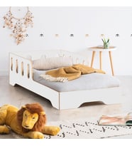 Markaawm Mdf Montessori Karyola Bebek ve Çocuk Yatağı Romantic (Beyaz)