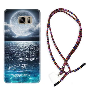 Samsung S7 Edge S20 Fe Plus Ultra S21 S22 Kılıf Boyun Asklı Rasta Silikon Great Moon 1301