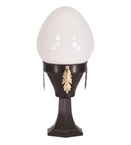 AVONNI BSU-68087-BSY-KOP Sarı/Siyah Boyalı Dış Mekan Aydınlatma E27 Aluminyum Döküm Dip Akrilik Cam 25cm