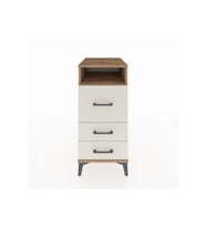 Kronos Komodin Tek Raflı 3 Çekmeceli 44x59x96 Çam-Aytaşı