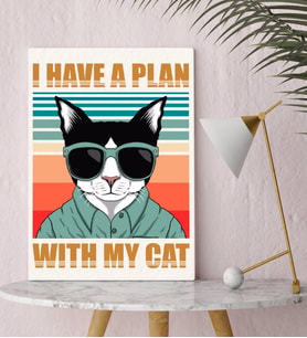 BK Gift I Have A Plan Tasarımlı Kanvas Tablo-1