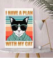 BK Gift I Have A Plan Tasarımlı Kanvas Tablo-1
