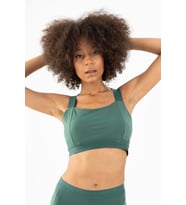 Maraton SlimFit Kadın Atlet Yaka Yeşil- Bra