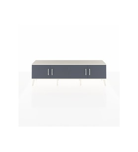 Arges TV Ünitesi 2 Raflı 4 Kapaklı 176x30x51 Aytaşı-Antrasit/Aytaşı