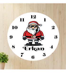 Noel Baba Duvar Saati