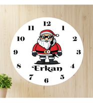 Noel Baba Duvar Saati