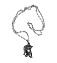 MONİCATİME GERÇEK DESENLİ MİĞFER ERKEK KOLYE  (BÜYÜK BOY METAL)