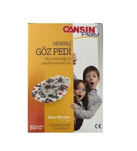 Cansın Plast Göz Pedi Desenli 50'li