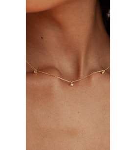 Elmas İstasyonu Kolye 925 Ayar (Gold)