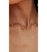 Elmas İstasyonu Kolye 925 Ayar (Gold)
