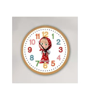 bilge Tasarım Çocuk odası Duvar Saati 30 x 30 CM (Karışık)