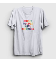 Presmono Unisex Beyaz Treat People With Kindness Harry Styles T-Shirt 318797tt (Beyaz)