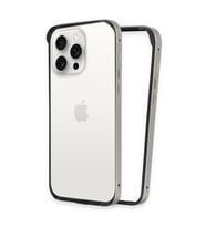 Northcity iPhone 15 Pro ile Uyumlu Land Bumper Koruma Kapak - Titan Gri Çizilme Koruması