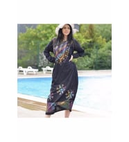 Uzun Şilebezi Elbise - Siyah S/M (Karışık)