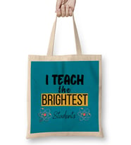 Teacher Gift-Learning Inspire-Science Student School Inspirational KIDS WOMEN Men Bez Çanta Uzun Saplı