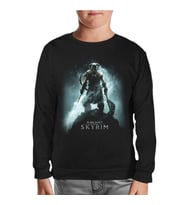 Skyrim - Dawnguard Siyah Çocuk Sweatshirt