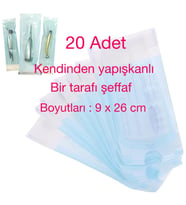 Steril zarfı - Steril poşeti 20 adet