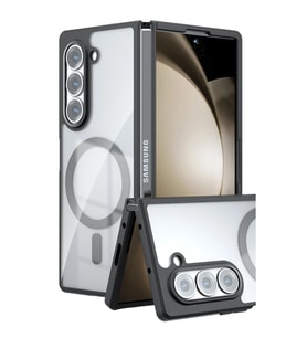 Samsung Galaxy Z Fold 5 Kılıf Blur Fold Magsafe Kapak - Siyah