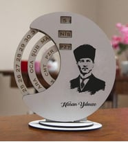 Kişiye Özel Öğretmen Temalı Yuvarlak Döner Takvim