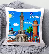 İzmir Tasarımlı Yastık