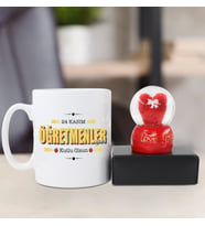 Öğretmenler Gününe Özel Kupa & Kar Küresi Hediye Seti