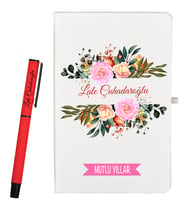 Kişiye Özel Yeni Yıl Hediyesi Defter ve Roller Kalem Seti