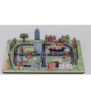 Moon Beavers Benim Şehrim Ahşap Puzzle 83043,Maket Şeklinde Eğitici Puzzle