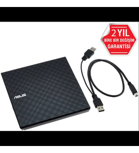 Asus Sdrw-08d2s-u Lite, Usb 2.0, External, Siyah, Slim, Optik Okuyucu/yazıcı