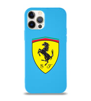 Apple iPhone 12 Pro  Lansman Kılıf Ferrari Tasarımlı Altı Kapalı İçi Kadife Kaplı  Kapak (Şeffaf)