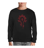 World of Warcraft - Orc Siyah Çocuk Sweatshirt