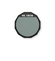 Vic Firth PAD6 6 İnç Tek Taraflı Bateri Çalışma ve Egzersiz Pedi Kauçuk Yüzey, Taşınabilir Kompakt Boy, Sessiz Pratik