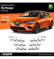 Renault Clio 5 Krom Ön Alt Panjur 6 Prç. 2019 2020 2021 2022 2023