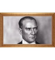 ALTIN ÇERÇEVELİ PASPARTULU TABLO CR2006
