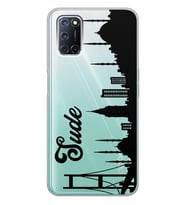 Oppo İstanbul Silüet Tasarımlı Şeffaf Telefon Kılıfı