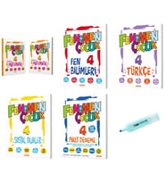 4.Sınıf Matematik-1-2 Fen Türkçe Sosyal Soru Bankası+Paket deneme