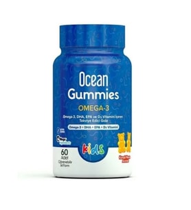 Ocean Gummies Omega 3 60 Adet Çiğnenebilir Jel Form