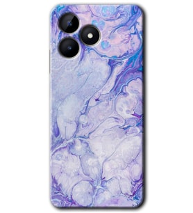 Realme C53 Kılıf HD Desen Baskılı Kılıf - Spots Lilac