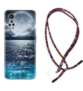 General Mobile GM 21 Pro GM 22 Pro Plus Kılıf Boyun Asklı Rasta Silikon Great Moon 1301