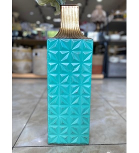 Metal Yeşil Vazo 60*18 cm