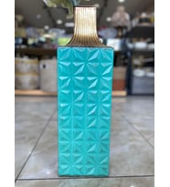 Metal Yeşil Vazo 60*18 cm