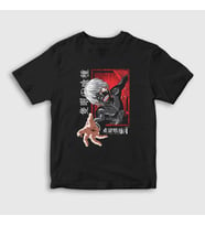 Presmono Unisex Çocuk Siyah Ken Kaneki V2 Anime Tokyo Ghoul T-Shirt 350282tt