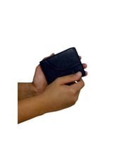Exclusive Serisi Premium Özel Üretim Lüks Deri Yatay Çizgili Classic Erkek Cüzdanı (Lacivert)